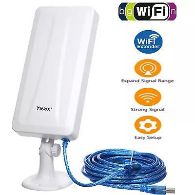 Long Range Extender WiFi Repeater Signal Booster Built-in High Gain Antenna • $24.99