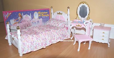 NEW GLORIA DOLL HOUSE FURNITURE Victorian Beauty Bedroom (2319) • $20.49