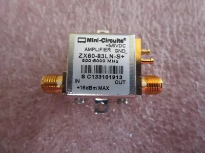 $175 • Buy Zx60-83ln-s+ Low Noise Rf Amplifier Mfg By Mini-circuits