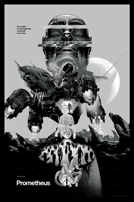 Prometheus Movie Poster By Martin Ansin Mondo Print Limited Edition • £72.38