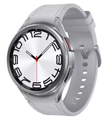 Samsung Galaxy Smartwatch Watch6 Classic 47mm Smart Watch HR Monitor GPS Silver • £278.99