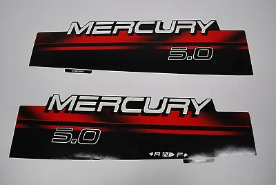 Mercury Outboard Hood Decals 5hp OEM 37-830153-7/10 • $19.99