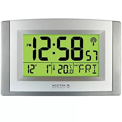 £42.58 • Buy Stratus Smartlite Wall Desk Clock Silver
