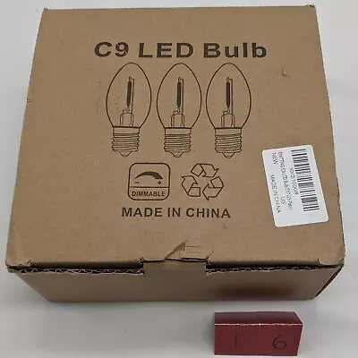 25 PACK C9 LED Dimmable Light Bulb C9 LED Replacement Bulb E17 • $17.99