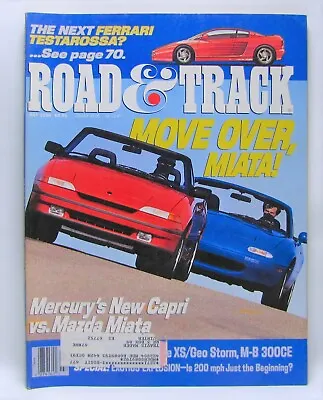 Road & Track July 1990 Vintage Magazine Move Over Miata! • $2.24