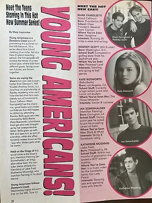 Young Americans Kate Bosworth Ian Somerhalder Full Page Vintage Clipping • $1.99