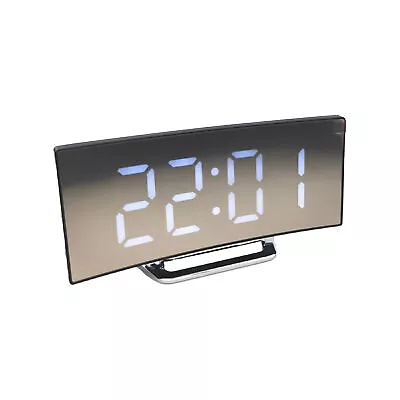 Alarm Clock Curved Surface Clear Numbers Digital Smart Alarm Clock Abs • $20.44