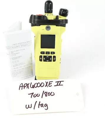 Motorola APX6000XE M2.5 700/800 Bluetooth 5 ALGOS W/Tags (Radio ONLY) *Yellow • $1350