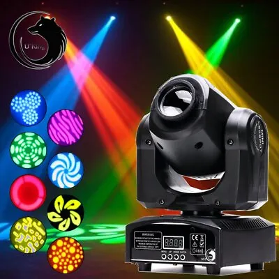 £69.99 • Buy 100W LED Moving Head Stage Light RGBW Gobo Spot Club Disco DJ Party Lighting DMX