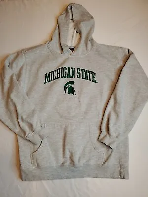 Michigan State Genuine Stuff Youth Hoodie Size XL(18/20) 22 X25  Gray • $19.95