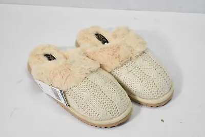 $29.99 • Buy Polo Ralph Lauren Ivory Charlotte Womens Slippers Knit House Shoes Womens US 7