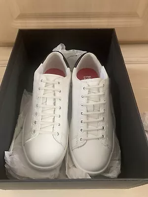 New: Karl Lagerfeld Womens Trainers Leather White Size 4 RRP £170 • £60