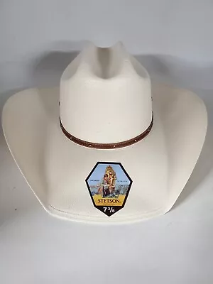 Stetson Men's Natural 10x Stanhope Straw Western Hat 7 3/8 • $89.99