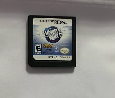 Minute To Win It (Nintendo DS 2010) Cart Only Tested No Tracking #1295 • $4.44