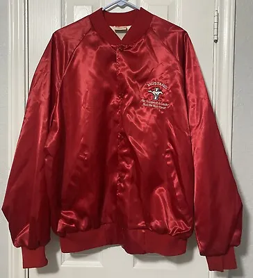 FORD MUSTANG MEN'S JACKET XL RED-LIGHTWEIGHT--NICE And WARM • $43.98