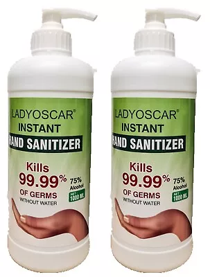 6x Hand Sanitiser Anti Bacterial Cleansing Gel 99.9% Kills Germs 1000ml/1L • $44.95
