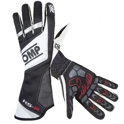 OMP KS-1R Kart Gloves - Adult & Child Sizes (Lightweight Elasticated Wrist) • $138.92