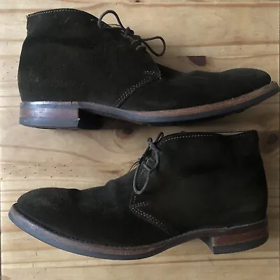 BARKER Orkney Dark Brown Chukka Boots Suade Dainite Sole Men UK Size 7 F • £95