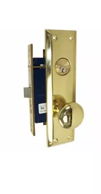 Marks 91A/3 Right Hand Polished Brass Apartment Entry Heavy Duty Mortise Lockset • $89.99