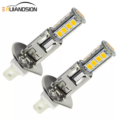 12V H1/ H3 2835 18 LED Car Fog Lamp Front Driving Light Globe White/Amber Yellow • $10.99