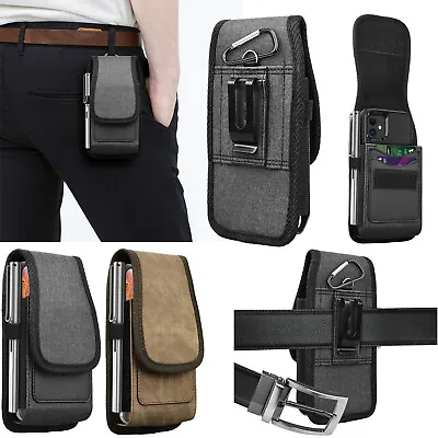 Vertical Wallet Case Card Slot Holster Pouch W/Belt Clip Loop For IPhone Samsung • $9.98