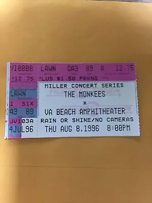 The Who Concert Ticket 1996 Virginia Beach Amphitheatch • $10