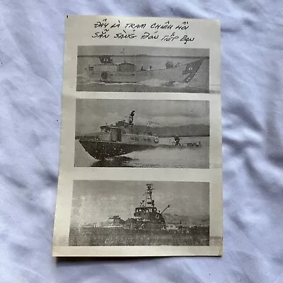 Original Vietnam War Chieu Hoi Psy-Op Propaganda Leaflet Brown Water Navy Swift • $175