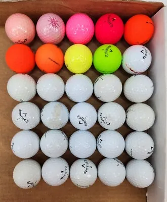 30 Mix Callaway Golf Balls Assorted Chrome Hex Soft Warbird Supersoft Solaire • $36.10