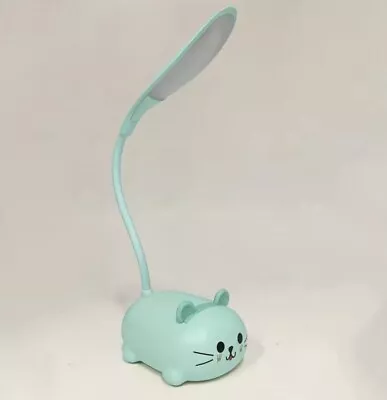 Led Portable Mini Desk Lamp Small Kitten Cat Blue New In Box • $7.70