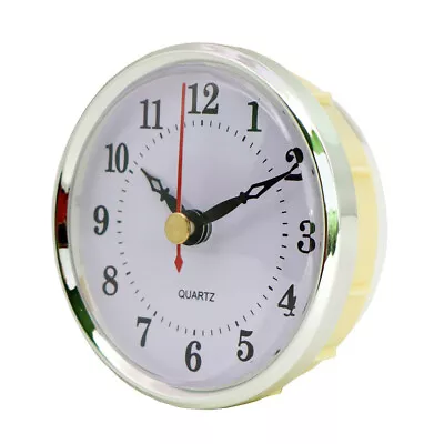 HILLHOME Mini Clock Insert 3-1/2 Inch 80 Mm Round Quartz Clock Fit-up Movement • $10.03