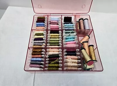 DMC Embroidery Cross Stitch Floss 60 Cards + 11 Spools Krenik Metallic Thread • $19.99