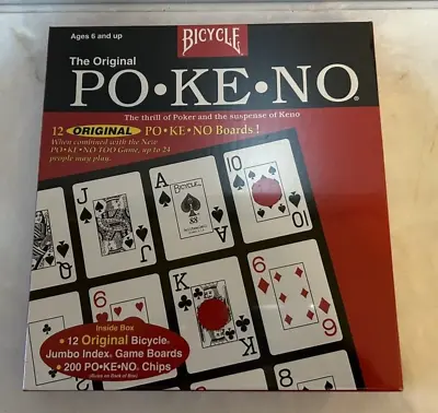 Bicycle The Original Pokeno Board Game Vintage-NEW In Sealed Original Box • $20.50