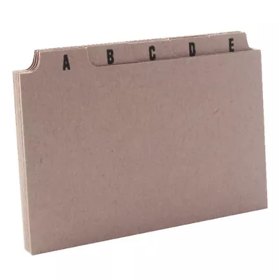 £2.95 • Buy A-Z GUIDE CARDS INDEX CARDS - 5  X 3  (127mm X 76mm) - TABBED - 25 POSITIONS