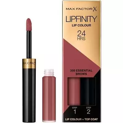 Max Factor Lipfinity Lip Colour 2-step Long Lasting - 350 Essential Brown - New • £7.99