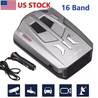 16 Band 360° Car Trucker Speed Voice Alert Warning V9 Laser Radar Detector • $11.99