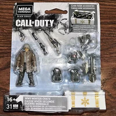 NEW Mega Construx Black Series Call Of Duty WW2 Winter Crate (GYF87) COD 31 Pc. • $19.93