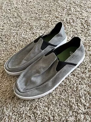 Sanuk Sidewalk Surfers Pick Pocket Slip On Comfy Shoes #1094612 Gray Men’s Sz 8 • $5.99