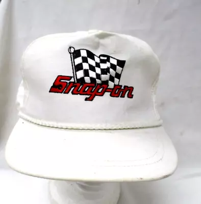 Vintage Snap-on Tools CHECKERED FLAG  Snapback Hat Cap NEVER WORN • $10