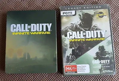 Call Of Duty Infinite Warfare Legacy Edition + Steel Case NEW Sealed For PC • $49.95