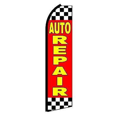 AUTO REPAIR Advertising Flutter Feather Sign Swooper Banner Flag Only • $20.95