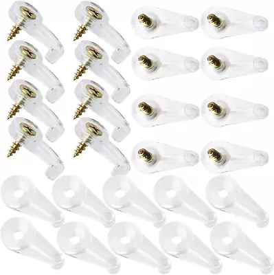 40Pcs Glass Door Retainer Clips Kit Suitable For 4Mm Thick Glass Plastic Panel C • £11.95