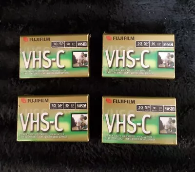 Lot Of 4 Fuji Film VHS-C TC-30 Premium Quality Video Cassettes NEW SEALED • $19.99