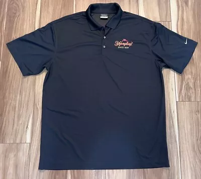 Nike Yuengling Black Short Sleeve Polo Golf Shirt Men's XL Summer Beach Casual • $29.99