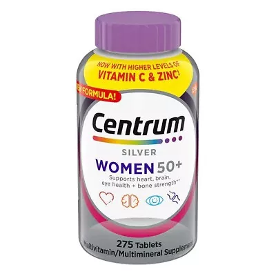 Centrum Silver Women 50+ 275 Tablets Multivitamin Multimineral Exp-6/25+ • $32.97