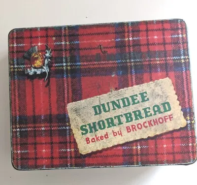 Vintage Brockhoff Dundee Shortbread Tin Made In Melbourne • $25
