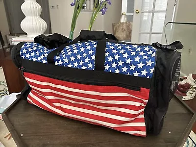 Taekwondo Sparring Gear Martial Arts Equipment American Flag  Bag 11x11x25 READ • $37