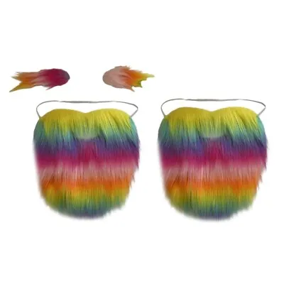 Fake Beard Costumes Props Party Cosplays Supplies With Adjustable Rope • £3.91