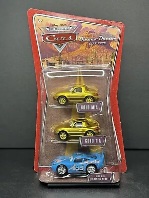Disney Pixar World Of Cars Dinoco Dream Gift Pack Gold Mia Tia Bling McQueen New • $24.95