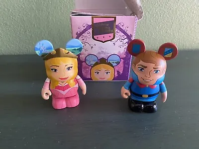 Disney Vinylmation Sleeping Beauty Series Prince Phillip And Aurora 3” Figures • $4.99