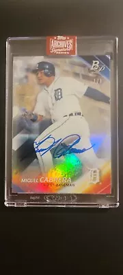 🔥MIGUEL CABRERA HOF 2023 Autograph 1/1🔥🔥Detroit Tigers Bowman Platinum🔥 • $350